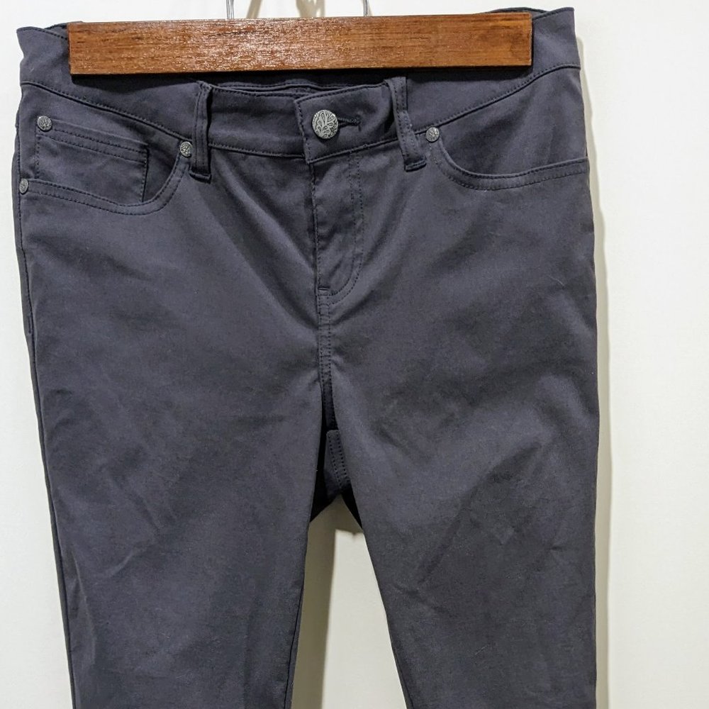 PrAna Pants Briann Skinny Stretch Lightweight MidRise Hiking Gray, size 6